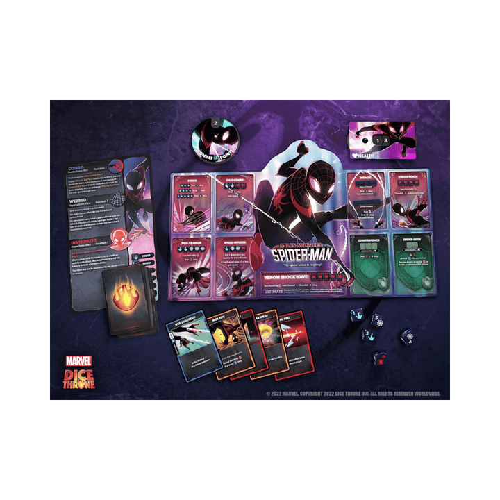 Marvel Dice Throne: 4-Hero Box - Scarlet Witch, Thor, Loki, and Spider-Man (EN) JEUX - Famille