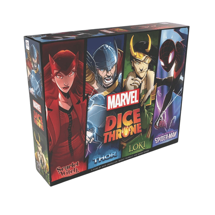 Marvel Dice Throne: 4-Hero Box - Scarlet Witch, Thor, Loki, and Spider-Man (EN) JEUX - Famille
