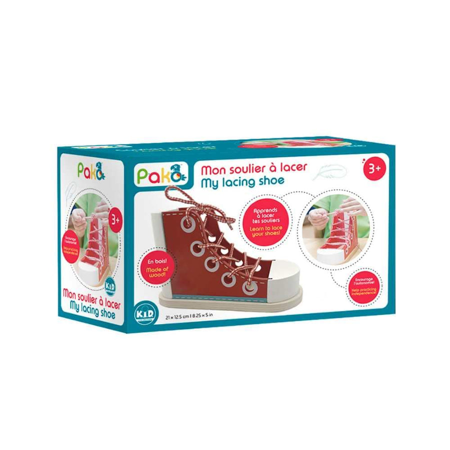 Mon soulier à lacer en bois (ML) PASSE-TEMPS - Jouets - Faire semblant