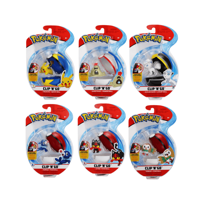 Pokemon - Clip 'N' Go PASSE-TEMPS - Jouets - Jouets Figurines