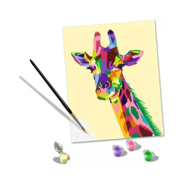 CreArt : Funky Giraffe (24 x 30cm) PASSE-TEMPS - Peinture à numéro
