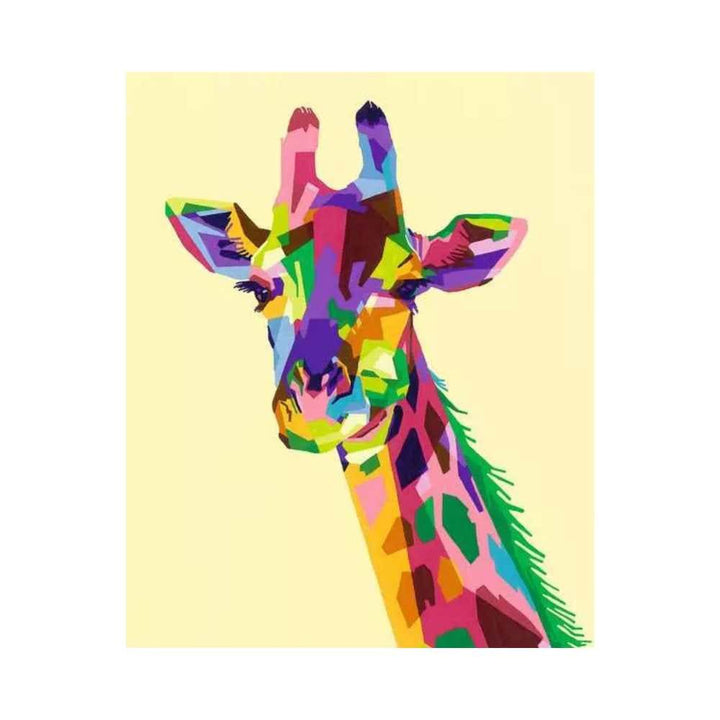 CreArt : Funky Giraffe (24 x 30cm) PASSE-TEMPS - Peinture à numéro
