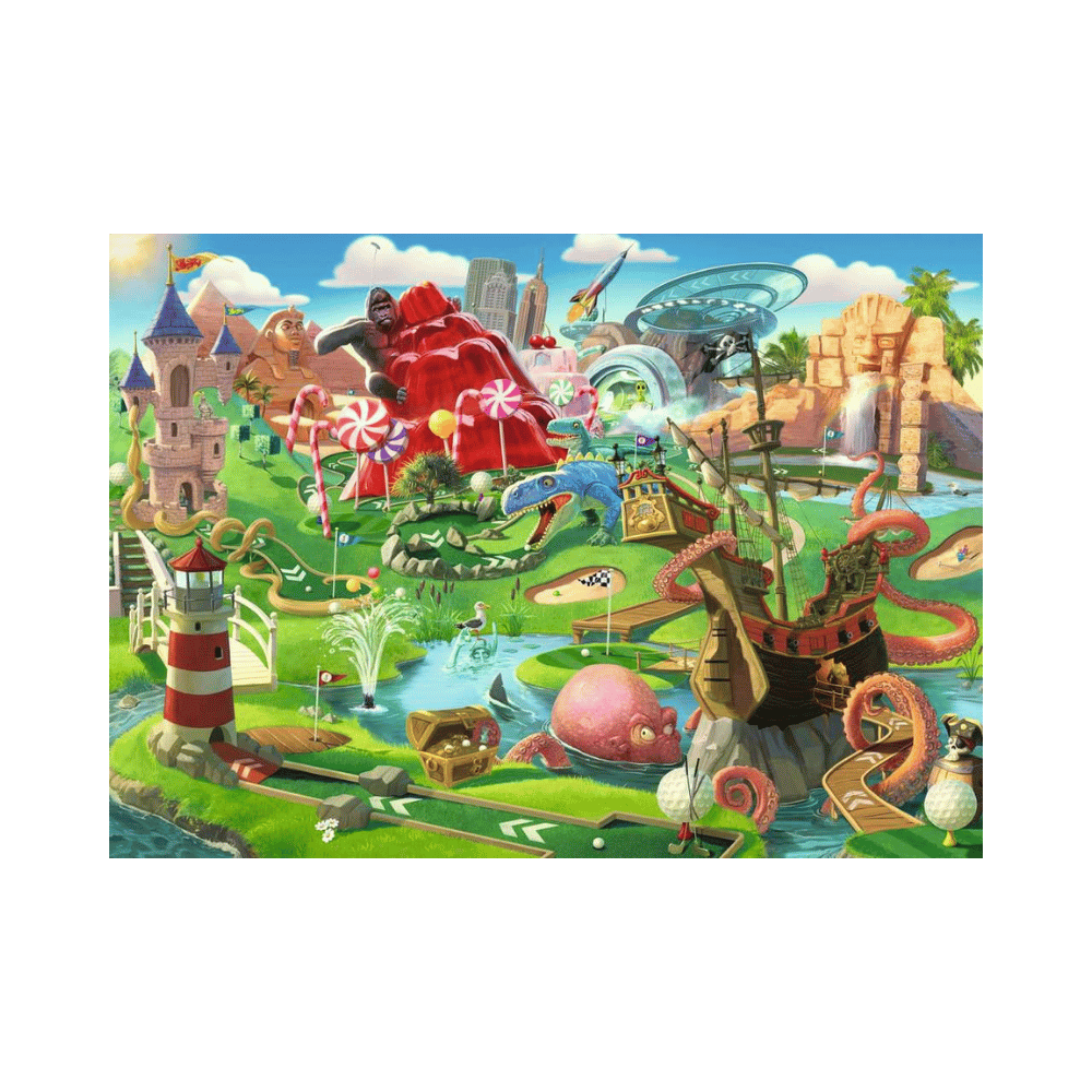 Putt Putt Paradise (500 large pc ) CASSE-TÊTE - 400 - 550 morceaux