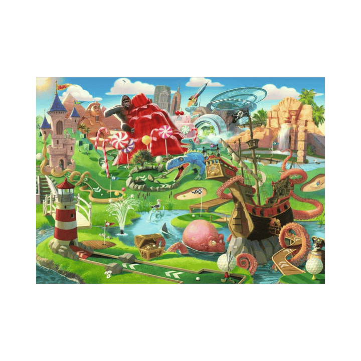 Putt Putt Paradise (500 large pc ) CASSE-TÊTE - 400 - 550 morceaux