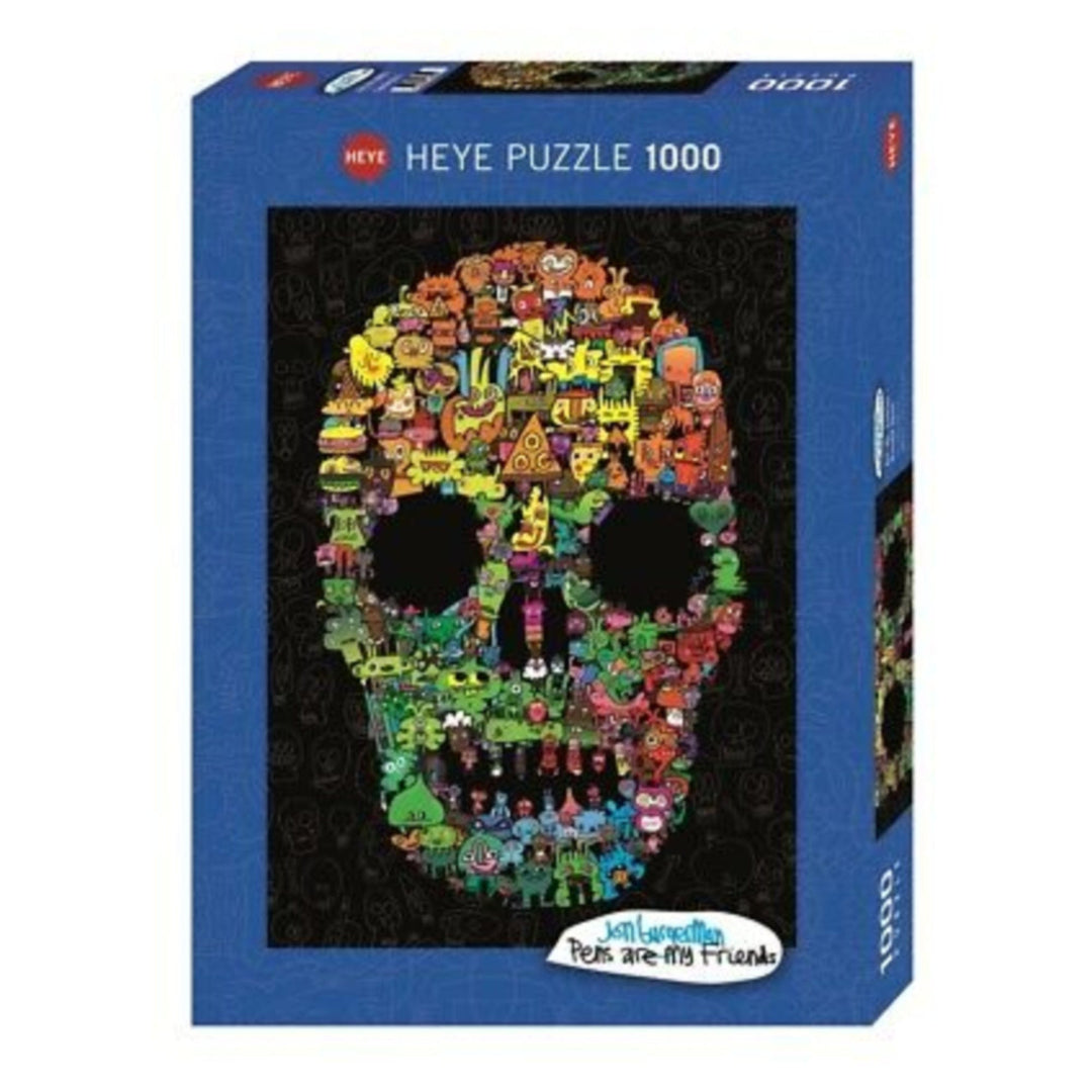 Puzzle 1000: Doodle Skull CASSE-TÊTE - 1000 morceaux