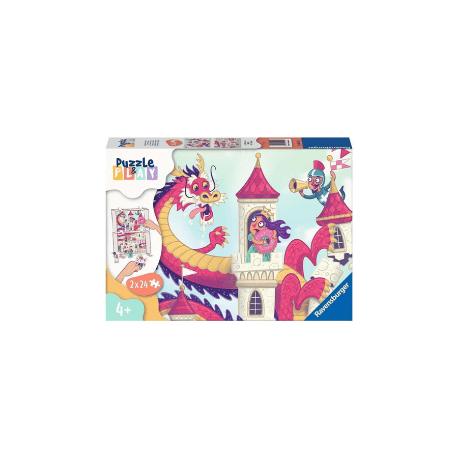 Puzzle 2x24: Puzzle&Play Donut Dragon CASSE-TÊTE - 25-49 morceaux