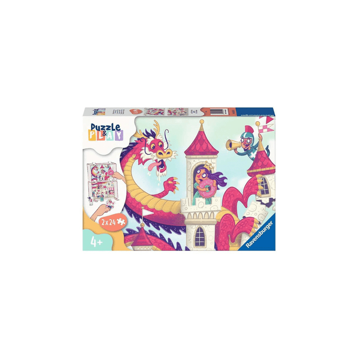 Puzzle 2x24: Puzzle&Play Donut Dragon CASSE-TÊTE - 25-49 morceaux
