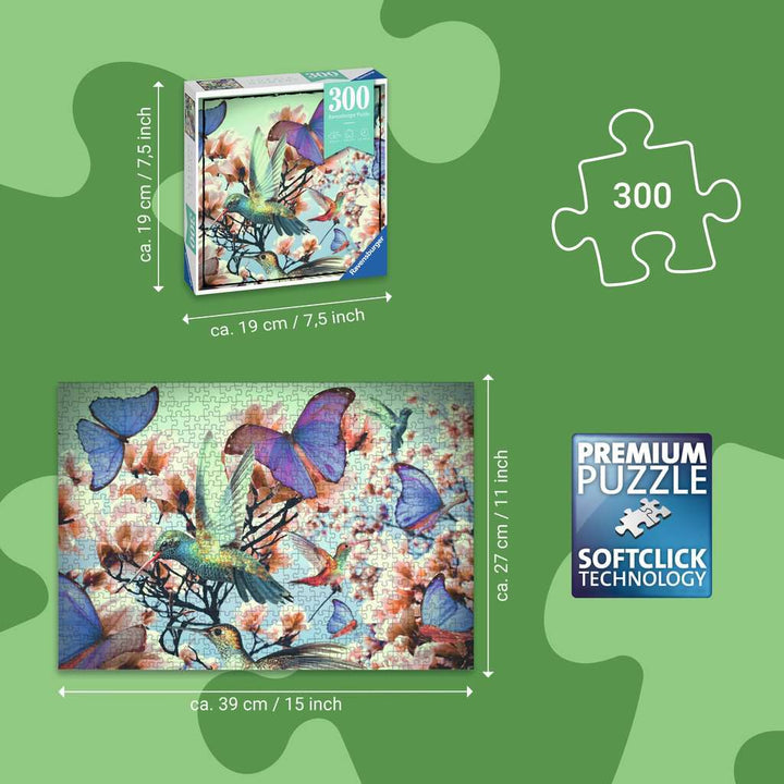 Puzzle 300 - Moments: Colibris CASSE-TÊTE - 300 - 375 morceaux
