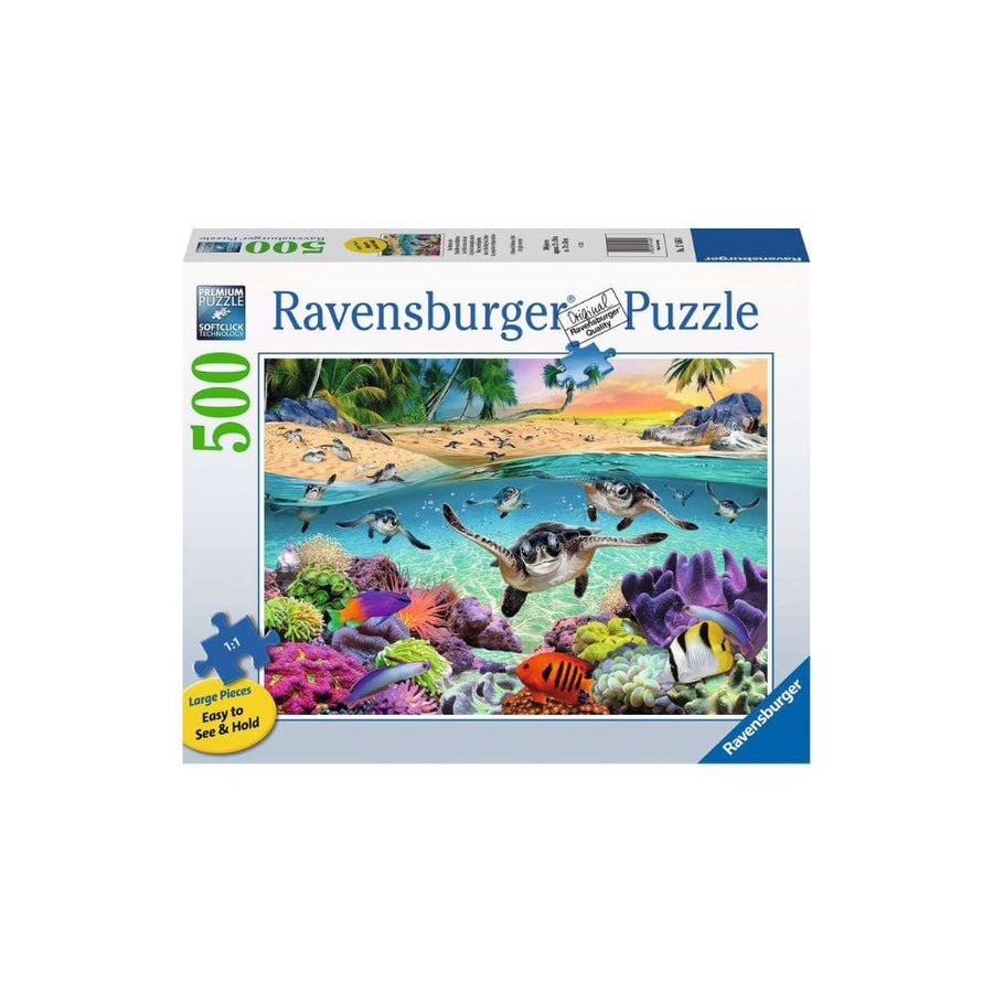 Puzzle 500: Race of the Baby Sea Turtle CASSE-TÊTE - 400 - 550 morceaux
