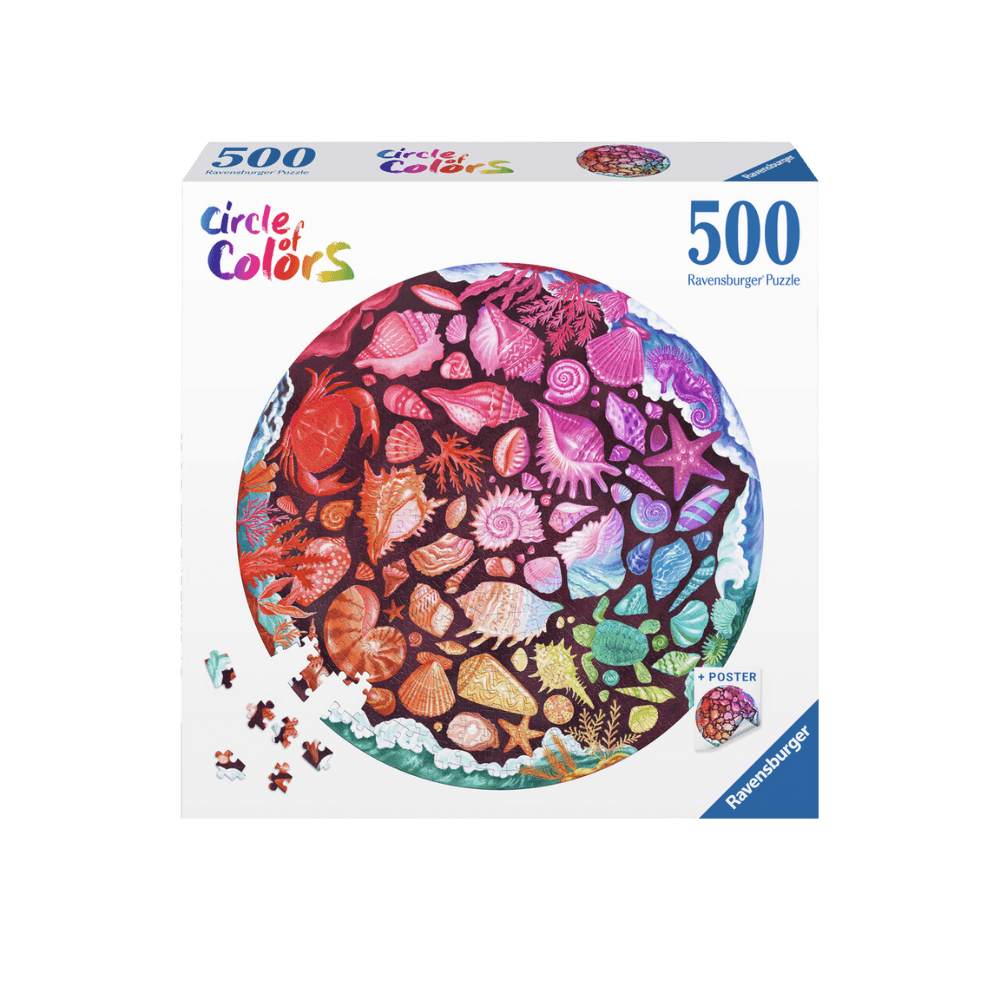 Seashells pc (500 pc Round) CASSE-TÊTE - 400 - 550 morceaux