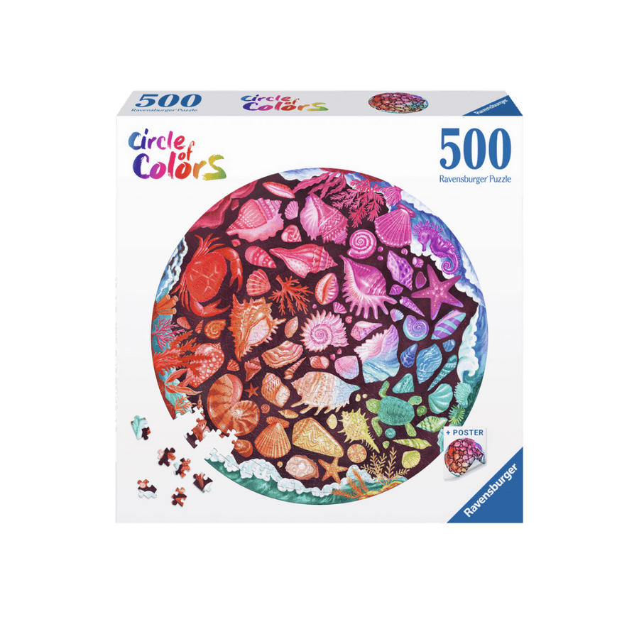 Seashells pc (500 pc Round) CASSE-TÊTE - 400 - 550 morceaux