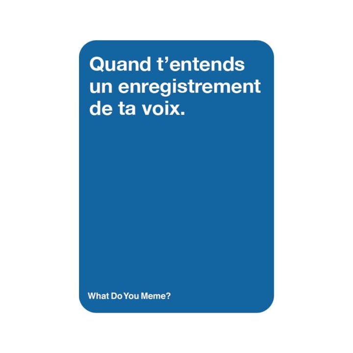 What Do You Meme ? Famille - Édition Québécoise (FR) JEUX - Ambiance-Party