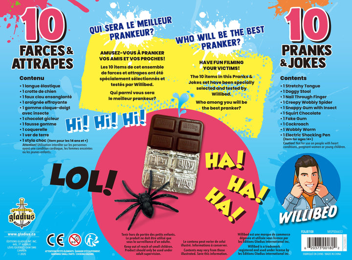 Wilibed - 10 Farces et Attrapes (ML) PASSE-TEMPS - Farces et attrapes