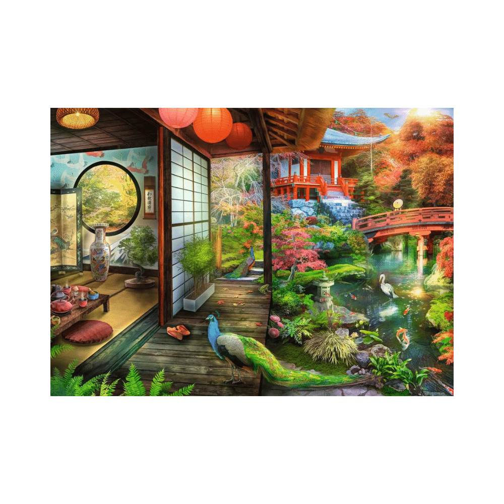 Kyoto Japanese Garden Teahouse 1000 pc Puzzle