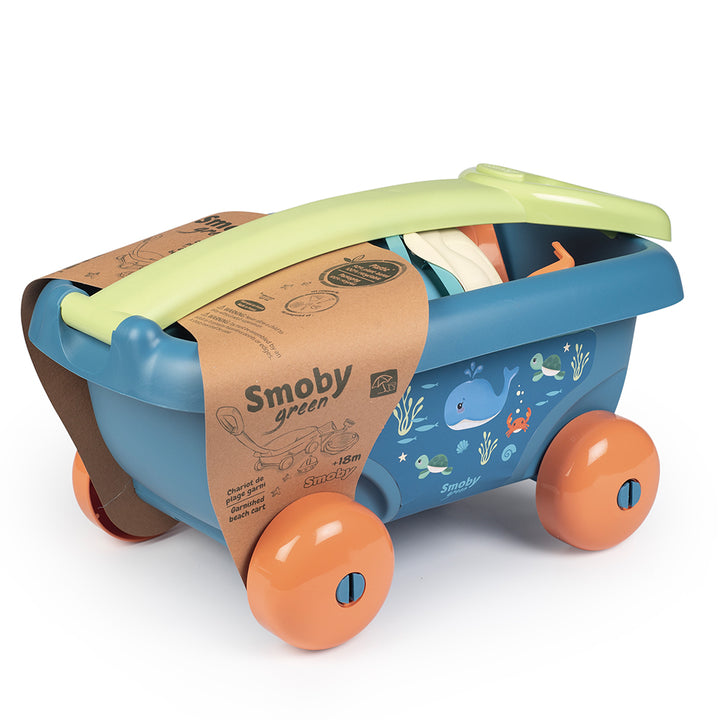 Smoby Green - Chariot de plage et accessoires