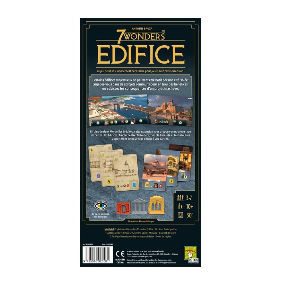 7 Wonders: Edifice (FR) JEUX - Stratégie - Stratégie léger