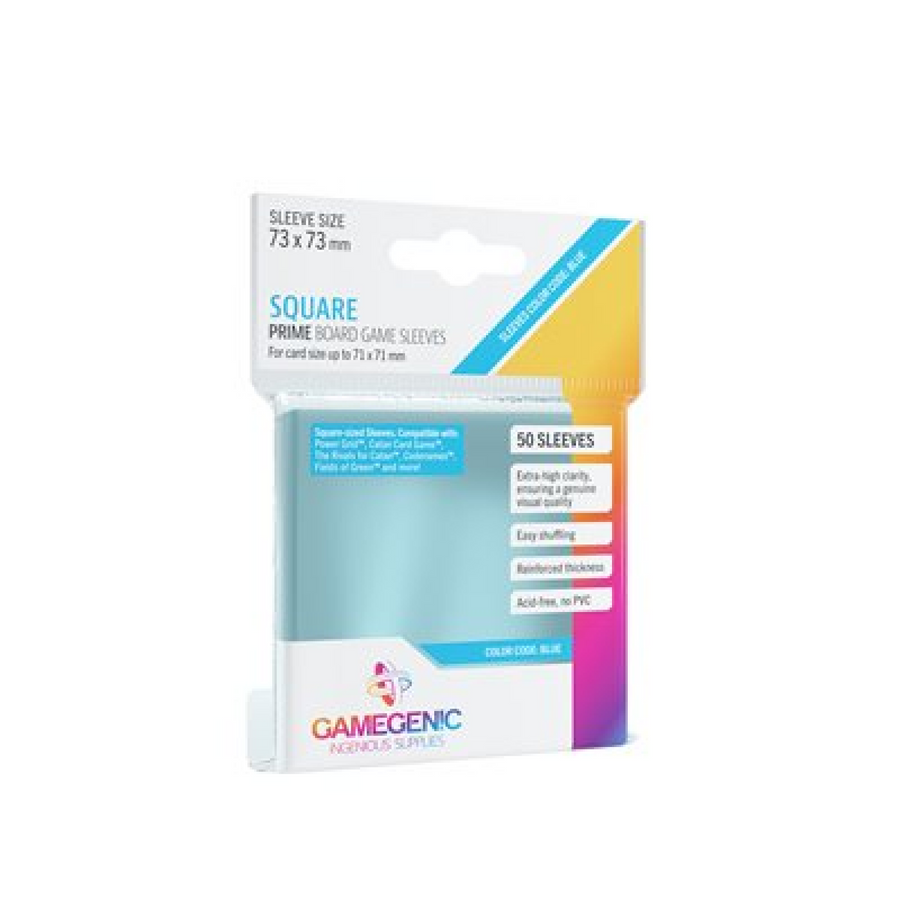 Gamegen!c Board Game Sleeves Prime Square - 73 x 73 mm (50) Cartables et portfolios - Sleeves - Carré