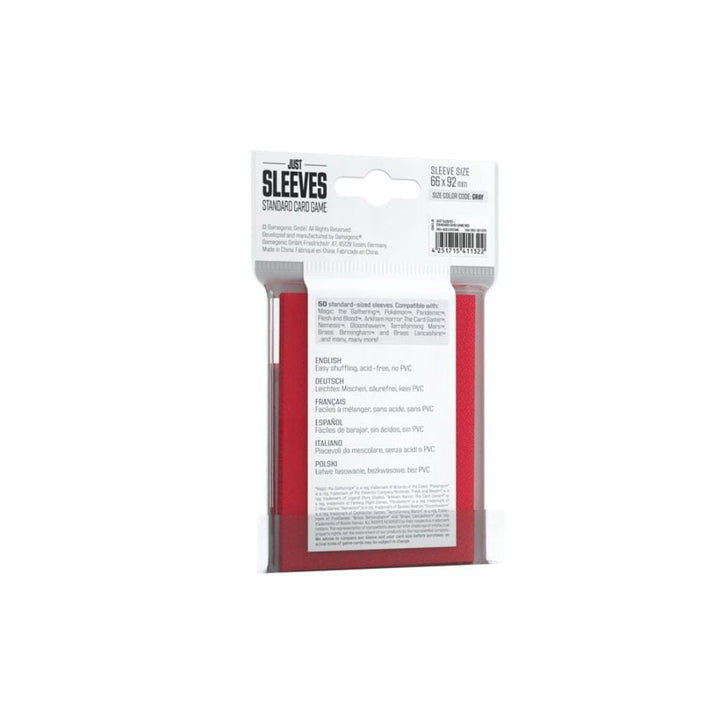 Sleeves: Just Sleeves: Standard Red (50) Cartables et portfolios - Sleeves