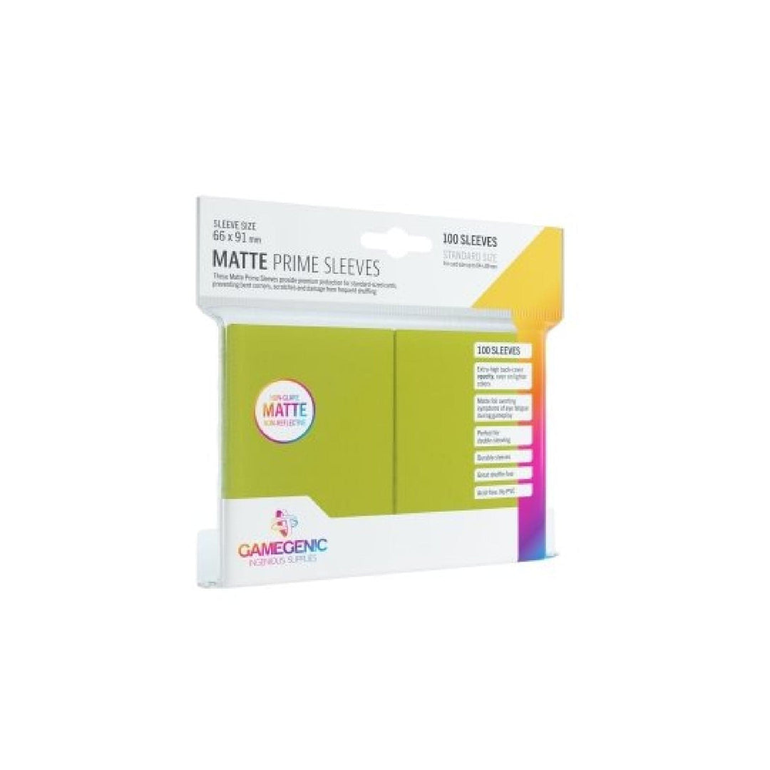 Sleeves: Matte Prime Lime 66x91mm (100) Cartables et portfolios - Sleeves