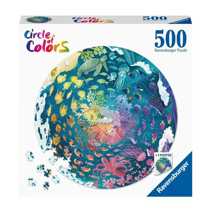 Ocean 500 pc Round Puzzle CASSE-TÊTE - 400 - 550 morceaux