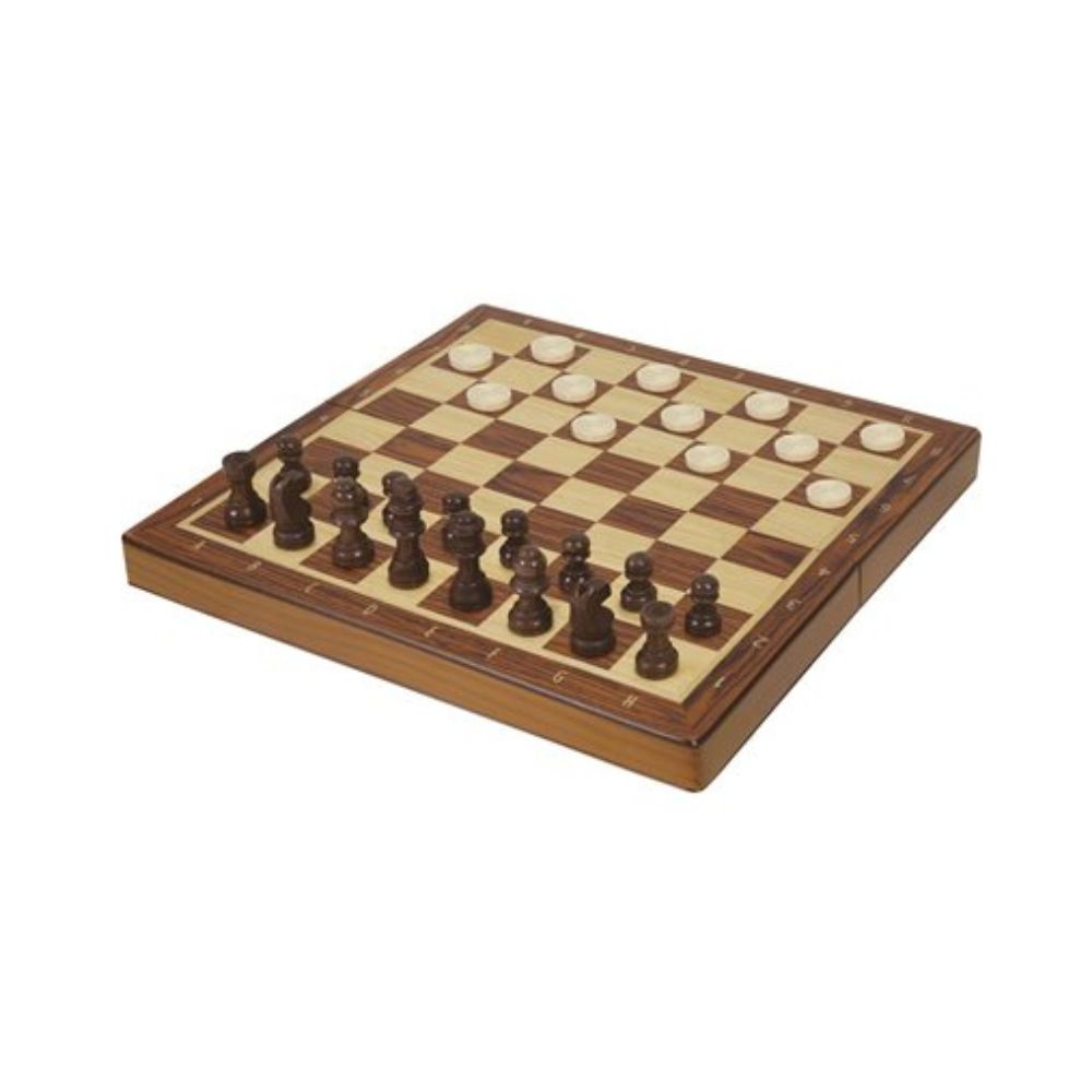 Jeu d'échecs et de dames - Plateau pliable (ML)