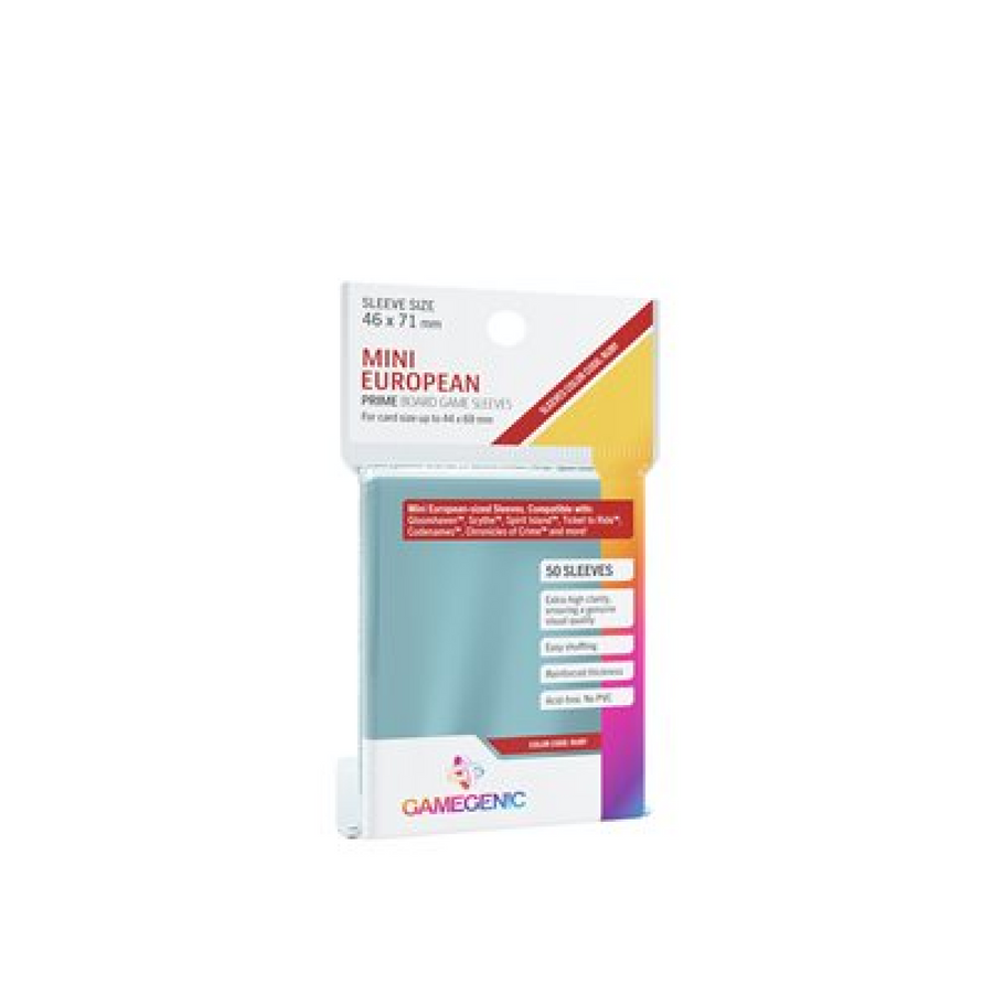 Gamegen!c Board Game Sleeves Prime Mini European - 46 x 71 mm (50) Cartables et portfolios - Sleeves - Mini-européene