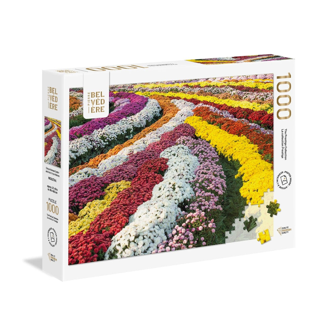 Jardin de chrysanthèmes (1000 pcs) CASSE-TÊTE - 1000 morceaux