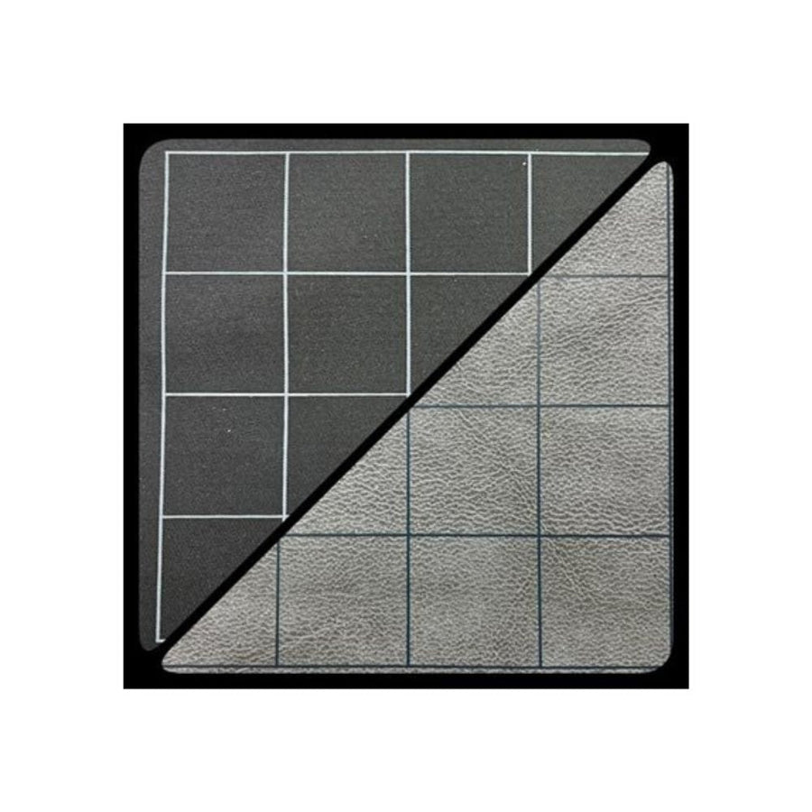 Mat: 1” Sq 2 Sided Black/Grey Battlemat (Two Color Mat) JEUX - Cartes et Accessoires