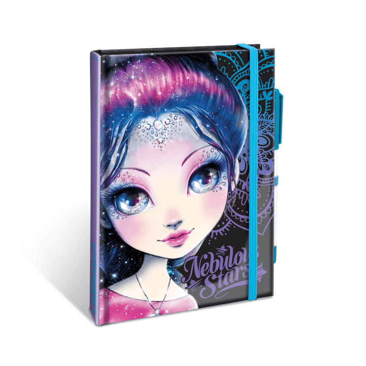 Nebulous Stars - Cahier de notes de luxe, pages noires PASSE-TEMPS