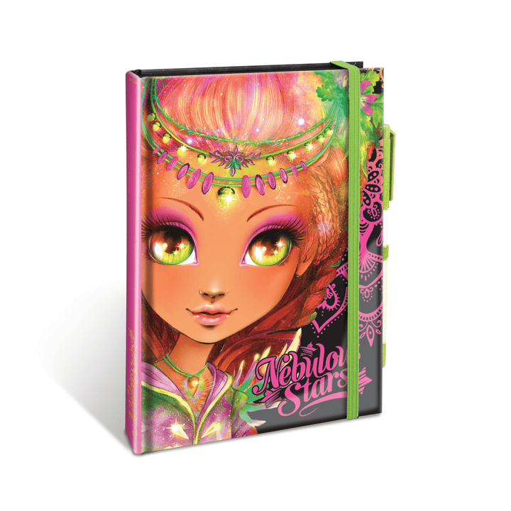 Nebulous Stars - Cahier de notes de luxe, pages noires PASSE-TEMPS
