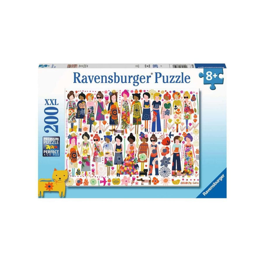 Puzzle 200XXL: Flowers and Friends CASSE-TÊTE - 200 - 275 morceaux