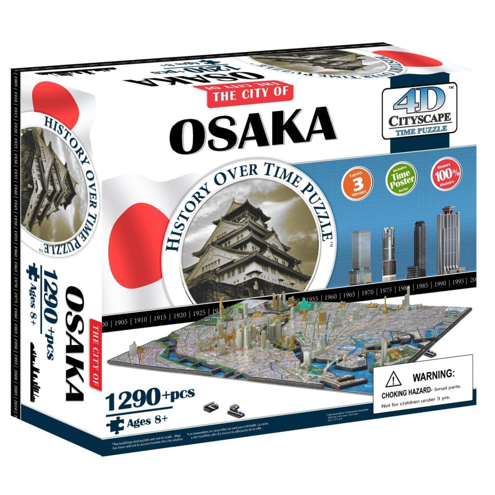 Puzzle 4D 1290: Cityscape Osaka, Japan CASSE-TÊTE - 1000 morceaux