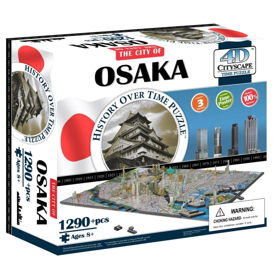 Puzzle 4D 1290: Cityscape Osaka, Japan CASSE-TÊTE - 1000 morceaux