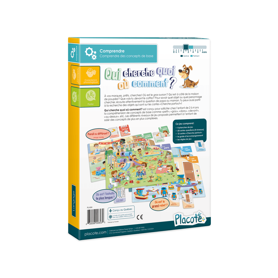 Qui cherche quoi, où, comment? (FR) JEUX - Éducatif