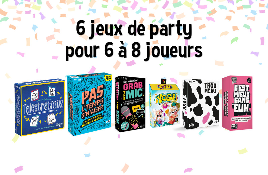 6 jeux de party parfaits pour les groupes de 6 à 8 joueurs