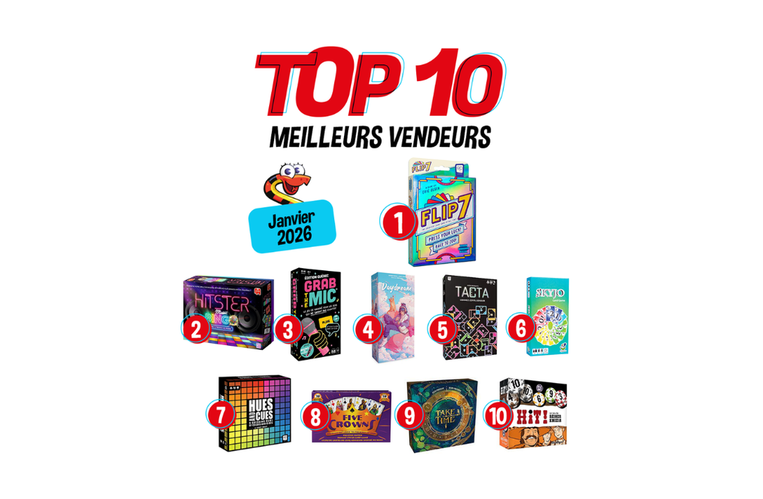 Top 10 des meilleurs vendeurs – Janvier 2026