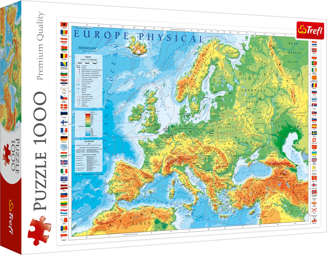Puzzle 1000: Carte de l'Europe