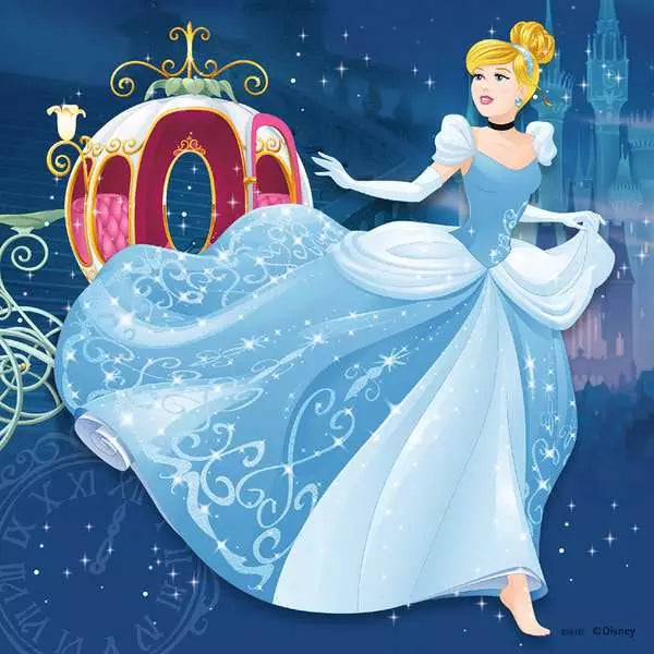 Puzzle 3 x 49: Les princesses Disney