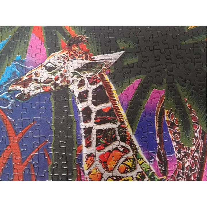 Puzzle JaCaRou Girafes multicolores | Rainbow Giraffes 1000 pcs - Achat en ligne