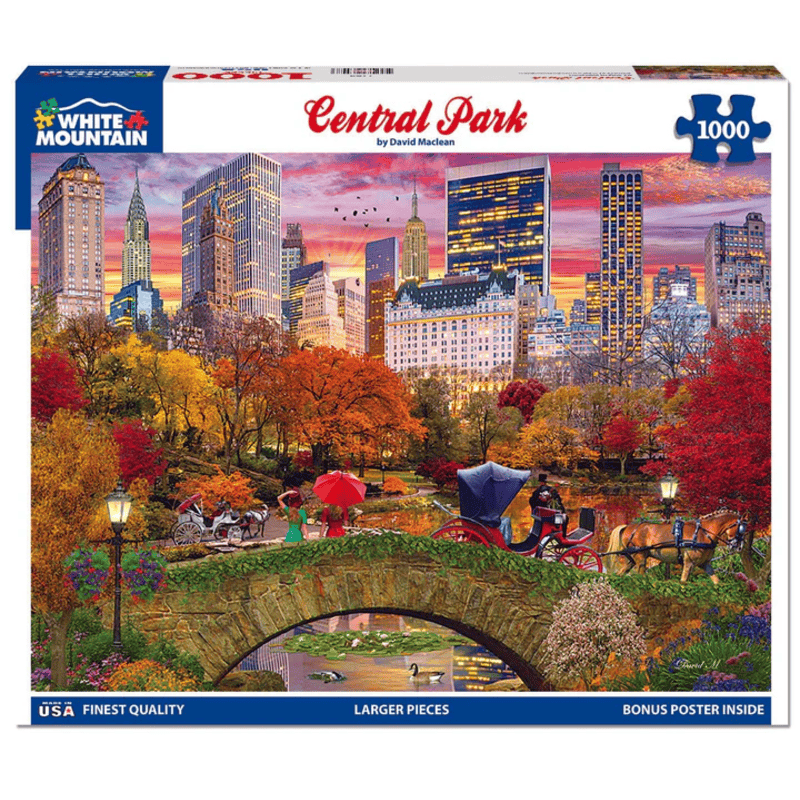 New York Central Park White Mountain Puzzle