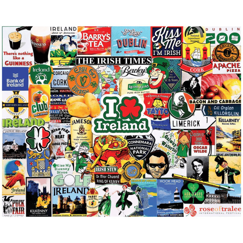 I Love Ireland White Mountain Puzzle