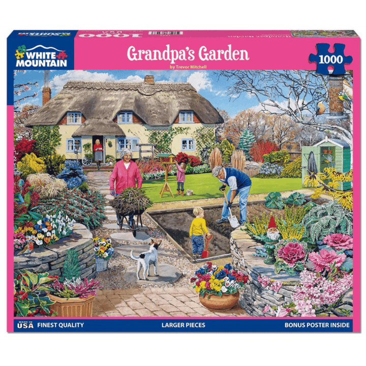 Grandpa's Garden White Mountain Puzzle