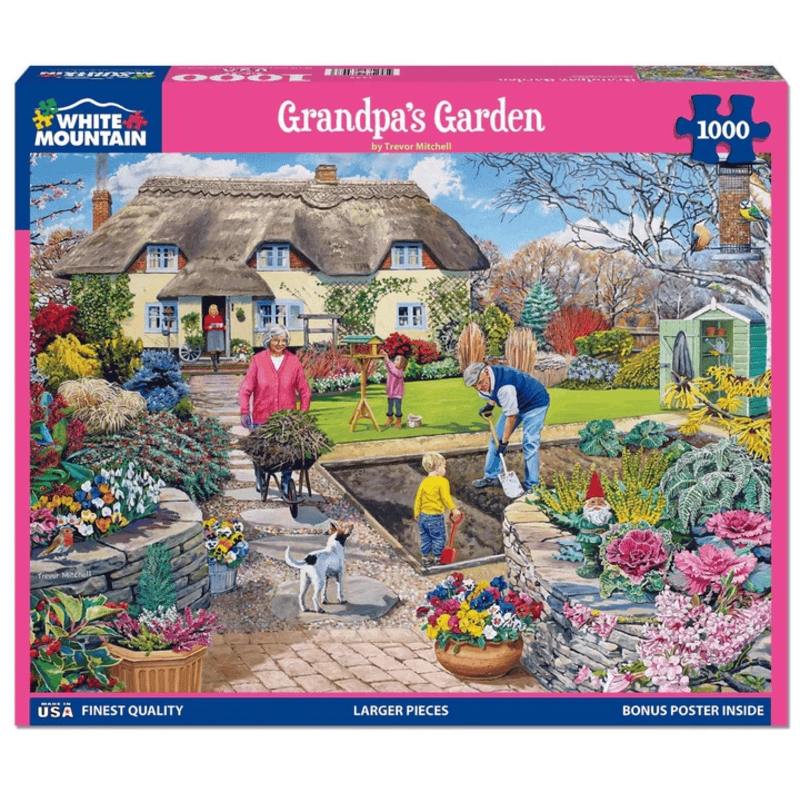 Grandpa's Garden White Mountain Puzzle