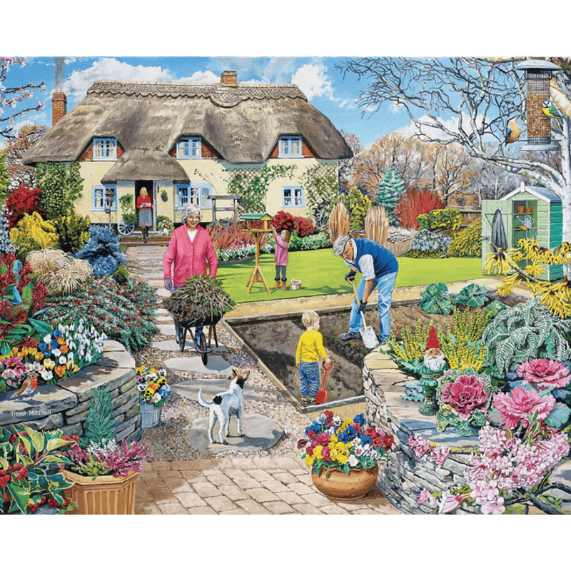 Grandpa's Garden White Mountain Puzzle
