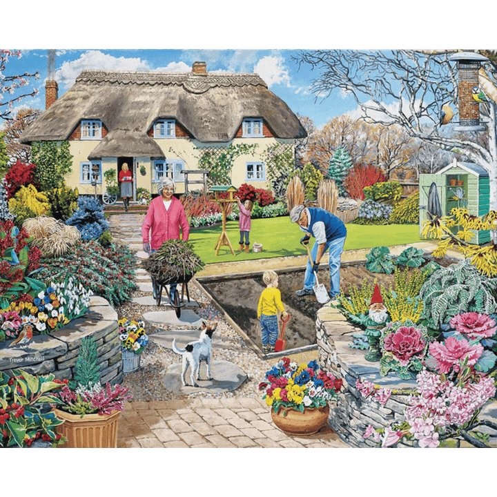 Grandpa's Garden White Mountain Puzzle