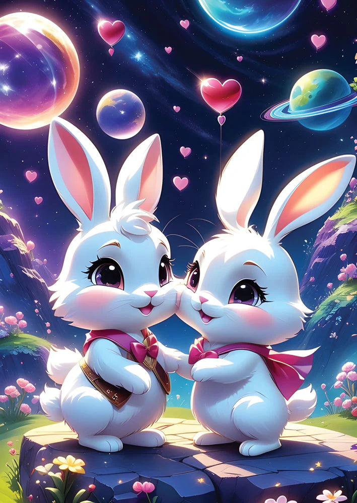 Bunnies in Love (Puzzle 1000 pcs)