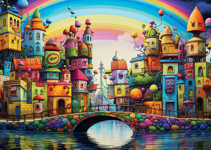 Puzzle Yazz Rainbow City 1000 pcs - Achat en ligne