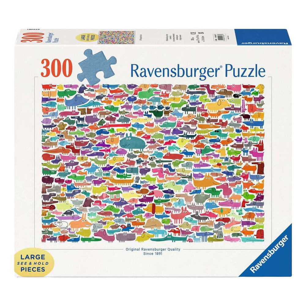 387 Dogs & One Cat (300pcs) Large CASSE-TÊTE - 300 - 375 morceaux