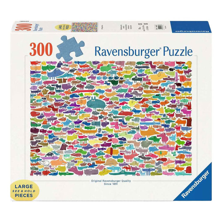 387 Dogs &amp; One Cat (300pcs) Large CASSE-TÊTE - 300 - 375 morceaux
