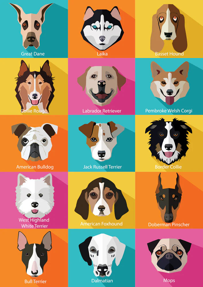 Puzzle Yazz The Dogs 1000 pcs - Achat en ligne